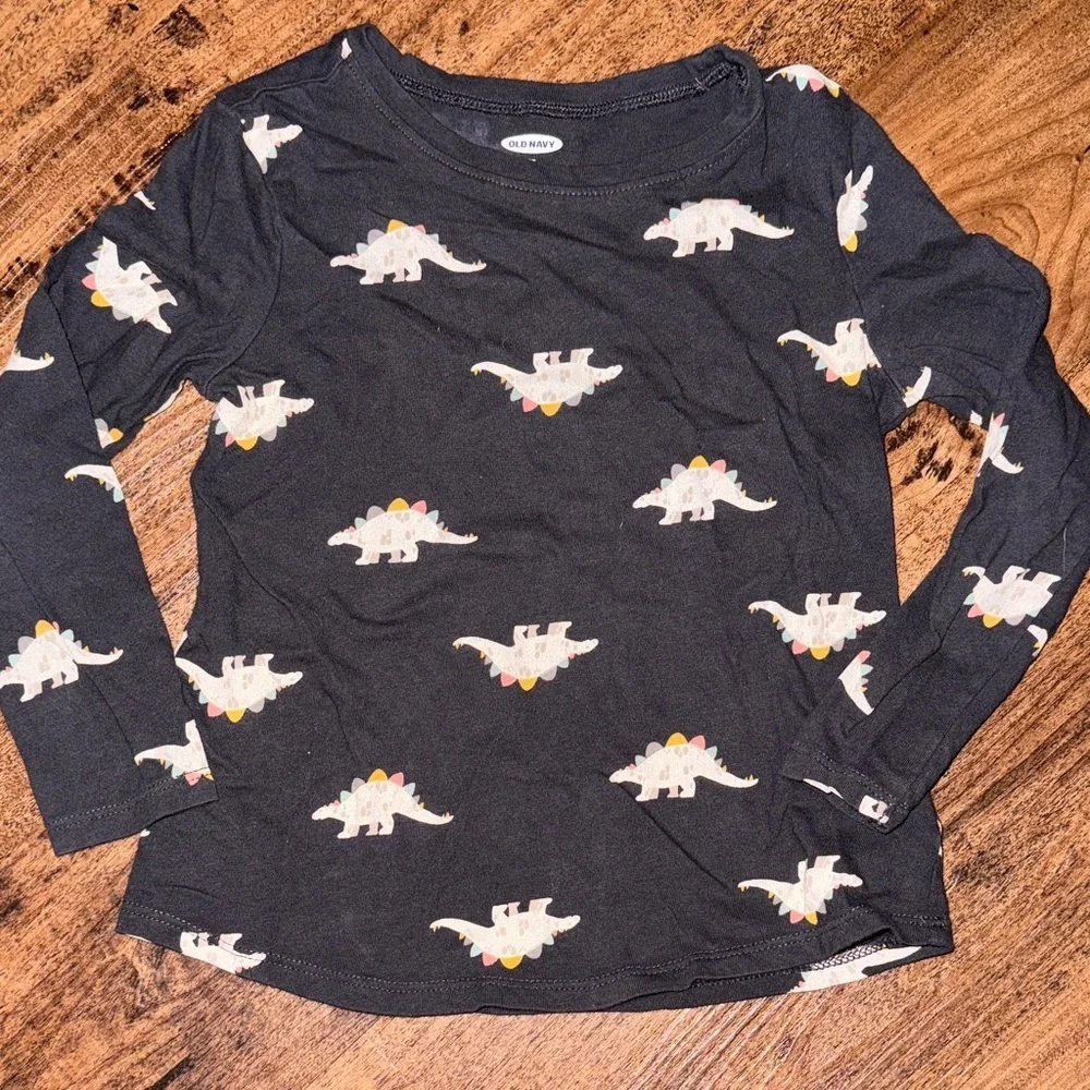 Kids Dinosaur Print Dark Grey 5t